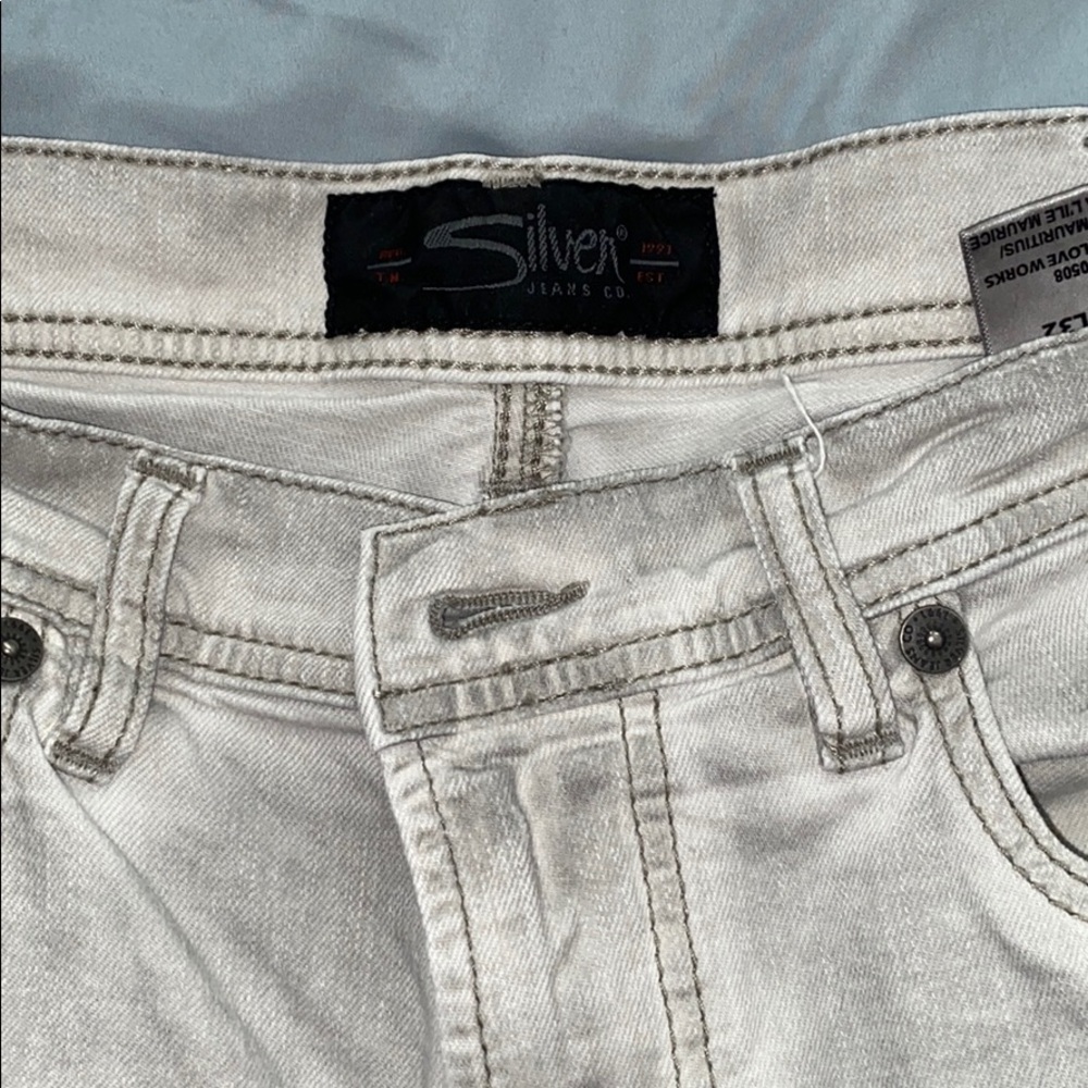 Mens sliver jeans